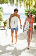 LINDSAY LOHAN in Bikini at a Beach in Mauritius 06/06/2016