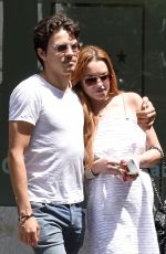 LINDSAY LOHAN Out and About in Madrid 06/10/2016