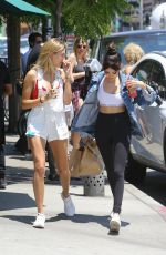 MADISON BEER and HAILEY BALDWIN Out for Lunch at Urth Caffe in West Hollywood 06/02/2016