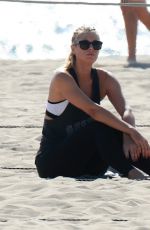 MARIA SHARAPOVA Plays Beach Tennis in Los Angeles 06/08/2016