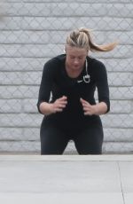 MARIA SHARAPOVA Trains on the Beach in Los Angeles 06/01/2016