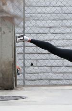 MARIA SHARAPOVA Trains on the Beach in Los Angeles 06/01/2016