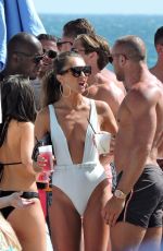 MEGAN MCKENNA in Swimsuit at Towie Poolparty in Marbella 05/29/2016