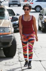 MELANIE BROWN in Tights Out Jogging in Beverly Hills