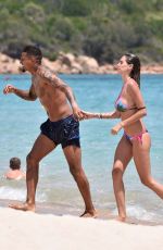 MELISSA SATTA in Bikini at a Beach in Porto Cervo  06/25/2016