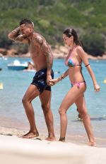 MELISSA SATTA in Bikini at a Beach in Porto Cervo  06/25/2016