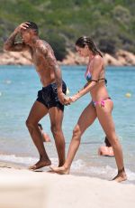 MELISSA SATTA in Bikini at a Beach in Porto Cervo  06/25/2016