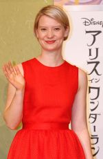 MIA WASIKOWSKA at Alice Through the Looking Glass Press Conference in Tokyo 06/20/2016