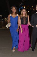 MICHELLE HEATON and KELLI YOUNG Leaves Waldorf Charity Ball in London 06/09/2016