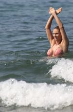 MICHELLE HUNZIKER in Bikini at a Beach in Forte Del Marmi 06/24/2016