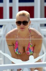 MICHELLE HUNZIKER in Bikini at the Beach in Forte Dei Marmi 06/05/2016