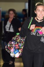 MILEY CYRUS at JFK AIRPORT in New York 06/11/2016