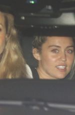 MILEY CYRUS Leaves Soho House in Malibu 06/02/2016
