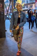 MILEY CYRUS Out and About in New York 06/14/2016
