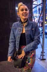 MILEY CYRUS Out and About in New York 06/14/2016