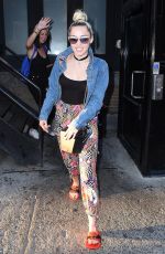MILEY CYRUS Out and About in New York 06/14/2016