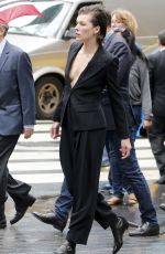 MILLA JOVOVICH on the Set of a Photoshoot for Vogue in New York 06/08/2016