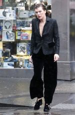 MILLA JOVOVICH on the Set of a Photoshoot for Vogue in New York 06/08/2016