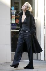 MILLA JOVOVICH on the Set of a Photoshoot for Vogue in New York 06/08/2016