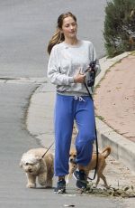 MINKA KELLY Out with Her Dogs in Los Angeles 06/06/2016