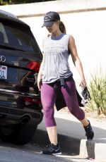 MINKA KELLY with Her Dogs at a Park in Los Angeles 06/23/2016