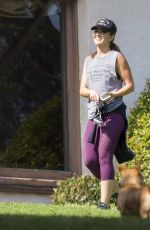 MINKA KELLY with Her Dogs at a Park in Los Angeles 06/23/2016