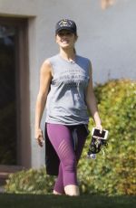 MINKA KELLY with Her Dogs at a Park in Los Angeles 06/23/2016