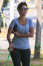 NICOLE MURPHY Out with Her Dog in Beverly Hills 06/24/2016