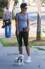 NICOLE MURPHY Out with Her Dog in Beverly Hills 06/24/2016