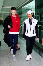 NICOLE SCHERZINGER at Heathrow Airport in London 06/08/2016