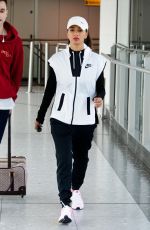 NICOLE SCHERZINGER at Heathrow Airport in London 06/08/2016