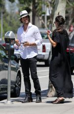 NIKKI REED and Ian Somerhalder Out in Woodland Hills 06/24/2016