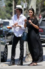 NIKKI REED and Ian Somerhalder Out in Woodland Hills 06/24/2016