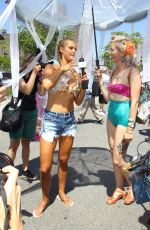 NINA AGDAL at 34th Annual Mermaid Parade in Coney Island 06/18/2016