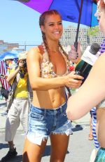 NINA AGDAL at 34th Annual Mermaid Parade in Coney Island 06/18/2016