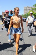 NINA AGDAL at 34th Annual Mermaid Parade in Coney Island 06/18/2016