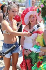 NINA AGDAL at 34th Annual Mermaid Parade in Coney Island 06/18/2016