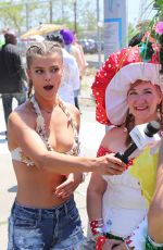 NINA AGDAL at 34th Annual Mermaid Parade in Coney Island 06/18/2016