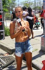 NINA AGDAL at 34th Annual Mermaid Parade in Coney Island 06/18/2016