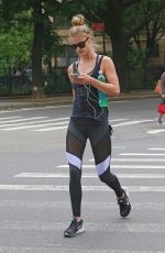 NINA AGDAL Out and About in New York 06/13/2016