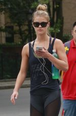 NINA AGDAL Out and About in New York 06/13/2016