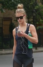 NINA AGDAL Out and About in New York 06/13/2016