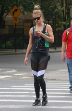 NINA AGDAL Out and About in New York 06/13/2016