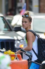 NINA AGDAL Out and About in New York 06/21/2016