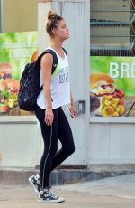 NINA AGDAL Out and About in New York 06/21/2016