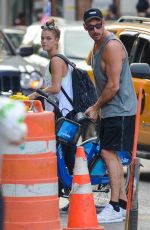 NINA AGDAL Out and About in New York 06/21/2016