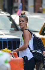 NINA AGDAL Out and About in New York 06/21/2016