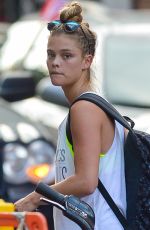 NINA AGDAL Out and About in New York 06/21/2016