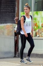 NINA AGDAL Out and About in New York 06/21/2016