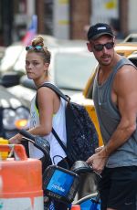 NINA AGDAL Out and About in New York 06/21/2016